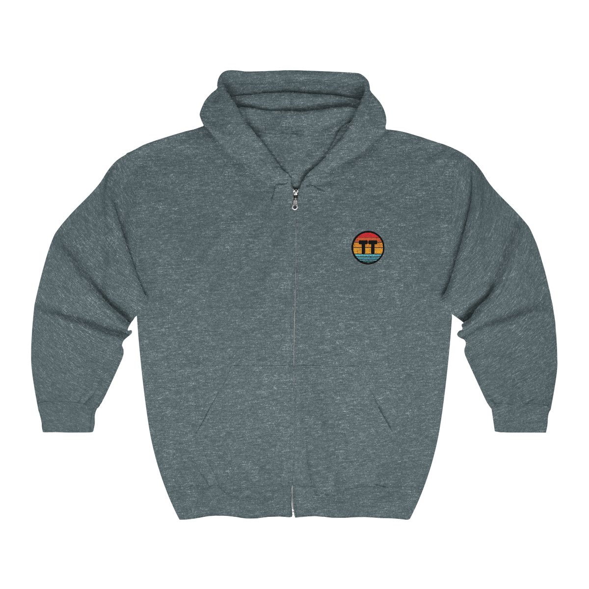 TransTape DISCREET Zip Hooded Logo Sweatshirt